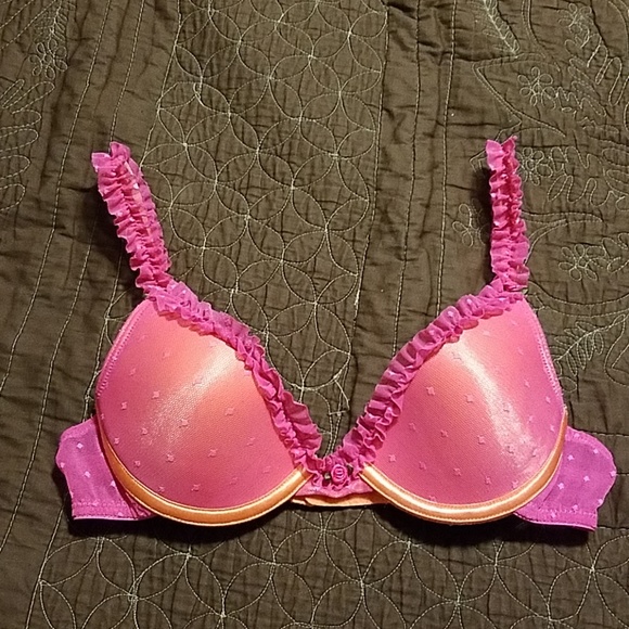 delicates Other - 34A Pink and orange ruffle bra